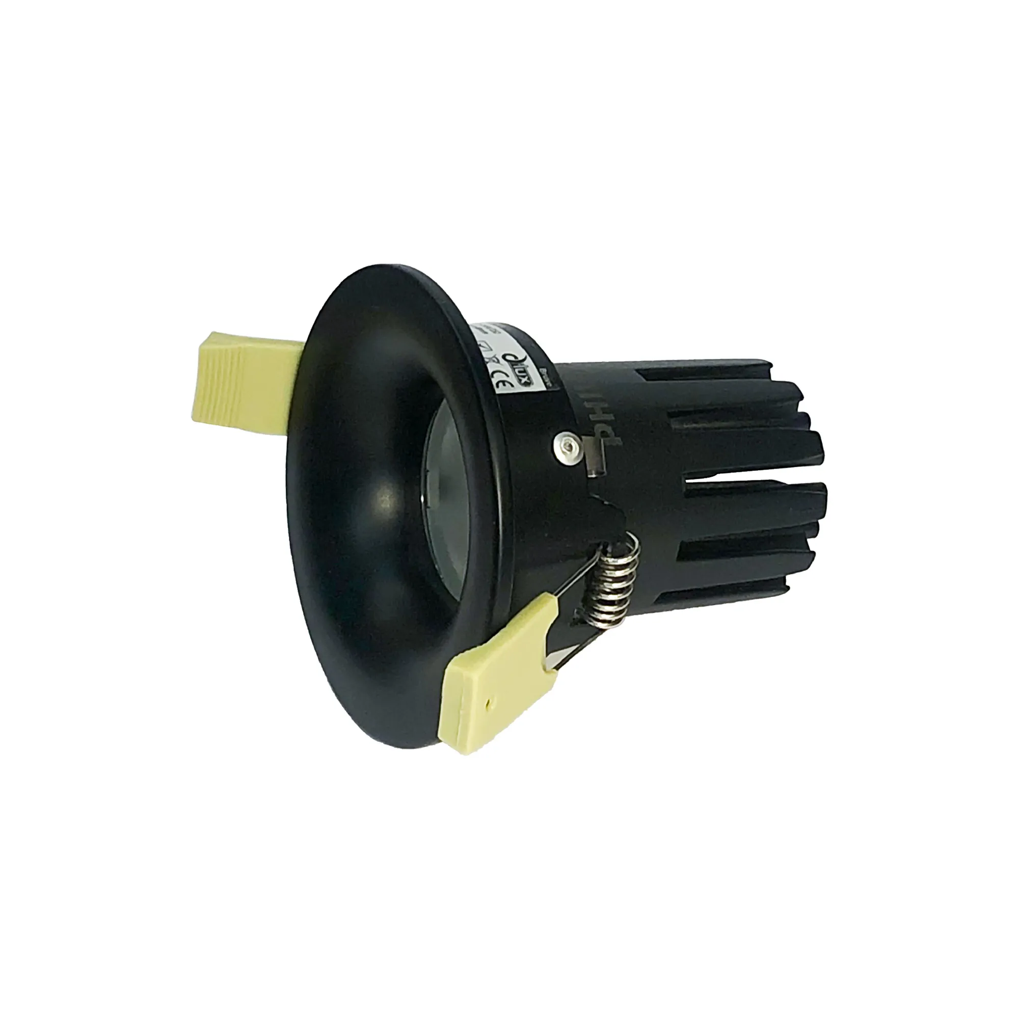 DM202667  Bruve 15 Powered by Philips 15W 1350lm 3000K 24° Engine, 350mA,Matt Black,Fixed Recessed Round Spotlight,Inner Glass Cover,IP65.